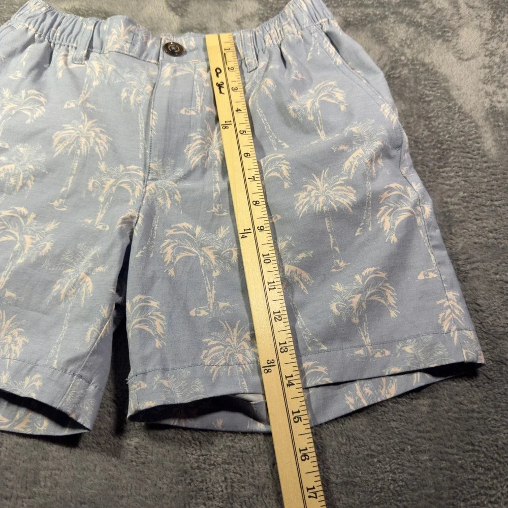Chubbies Everyday Shorts Mens Small Light Blue Palm Tree Print 6 Inch Inseam